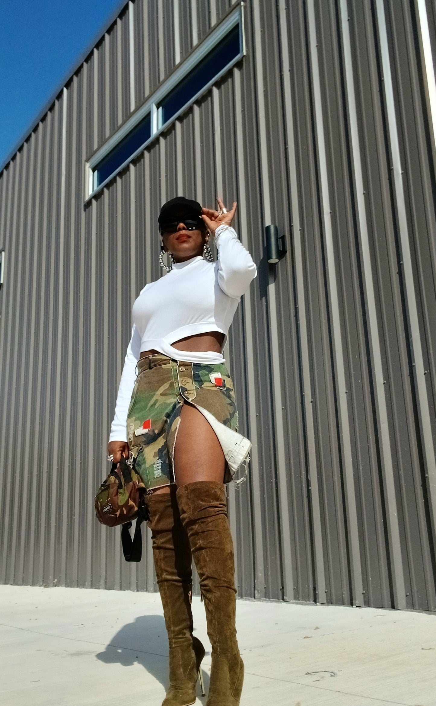 CAMO MINI SKIRT