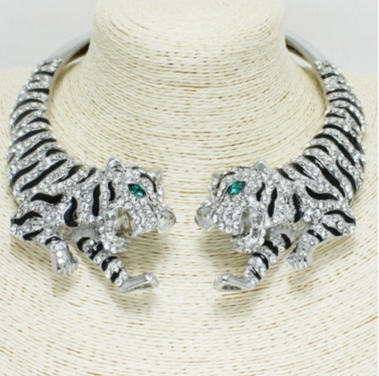 MARA TIGER NECKPIECE (SILVER)