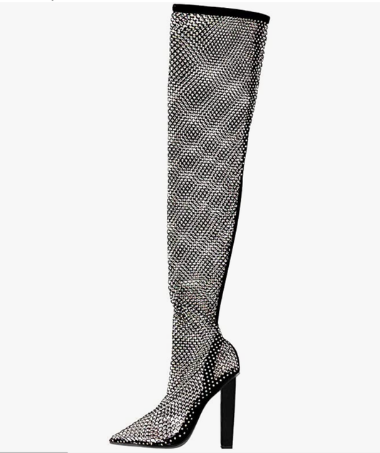 DRIP GODDESS BOOTS (BLOCK HEEL)