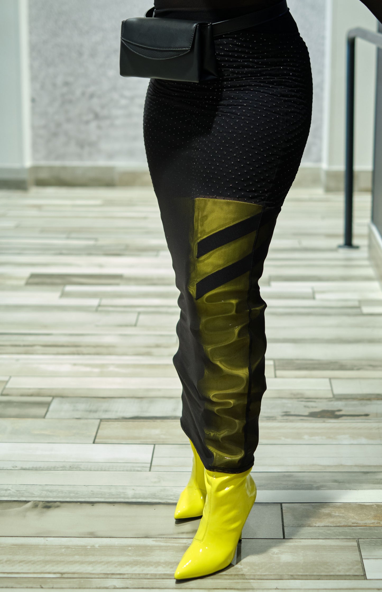 "FOREIGNER" THIGH HIGHS - YELLOW - LIMITED